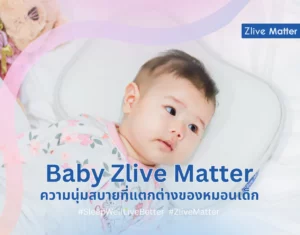 Baby Zlive Matter ความนุ่มสบายที่แตกต่างของหมอนเด็ก