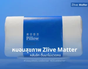หมอนสุขภาพ Zlive Matter หลับลึก ตื่นมาไม่ปวดคอ