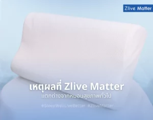 เหตุผลที่ Zlive Matter ต่างจากหมอนสุขภาพทั่วไป