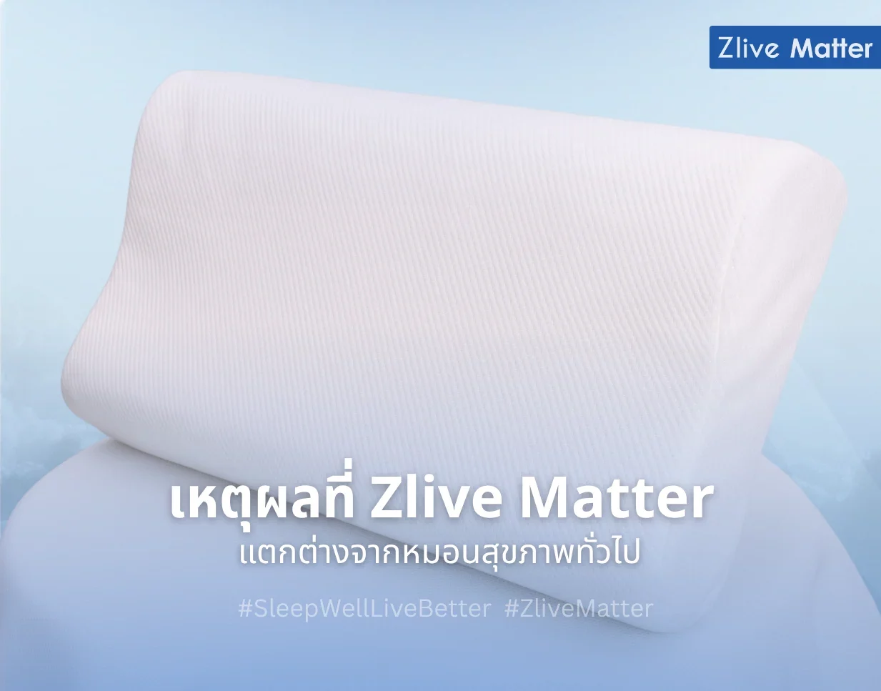เหตุผลที่ Zlive Matter ต่างจากหมอนสุขภาพทั่วไป